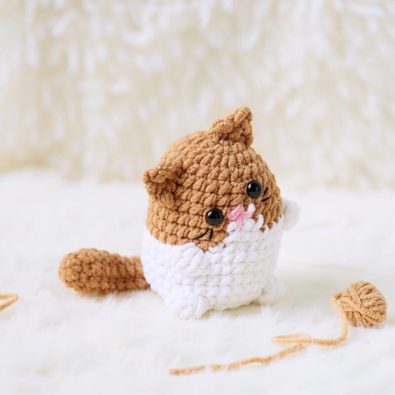 Pippin Mocha Cat Amigurumi Crochet Pattern - Adorable DIY Stuffed Animal Toy - Instant Download PDF - Image 2