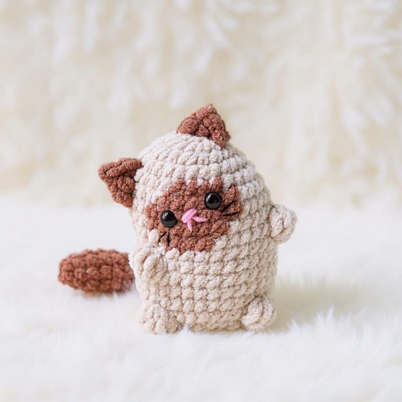 Pippin the Siamese Cat Amigurumi Crochet Pattern - Adorable DIY Stuffed Animal Toy - Instant Download PDF