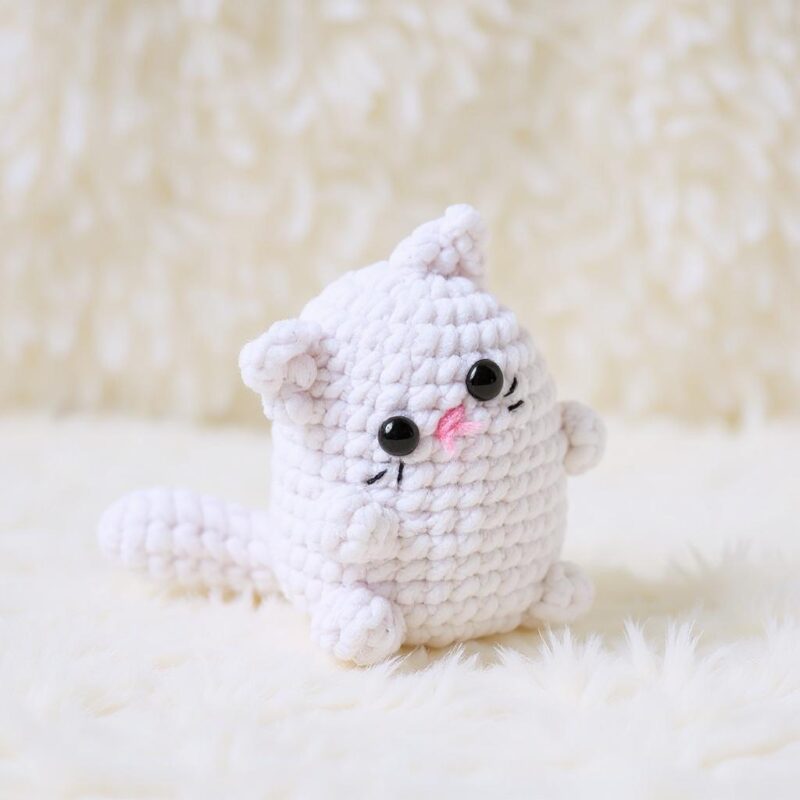 Pippin the White Cat Amigurumi Crochet Pattern - Adorable DIY Stuffed Animal Toy - Instant Download PDF - Image 2