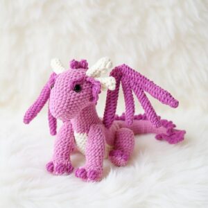 Pixie Dragon Amigurumi Crochet Pattern - Magical DIY Stuffed Animal Toy - Instant Download PDF