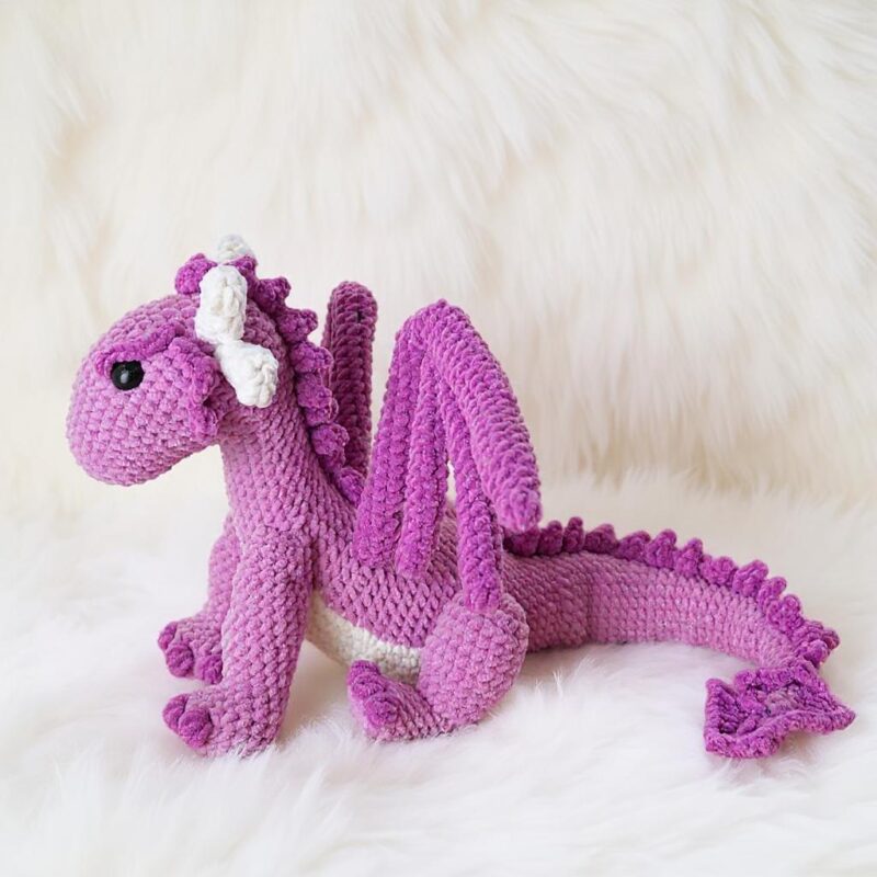 Pixie Dragon Amigurumi Crochet Pattern - Magical DIY Stuffed Animal Toy - Instant Download PDF - Image 3