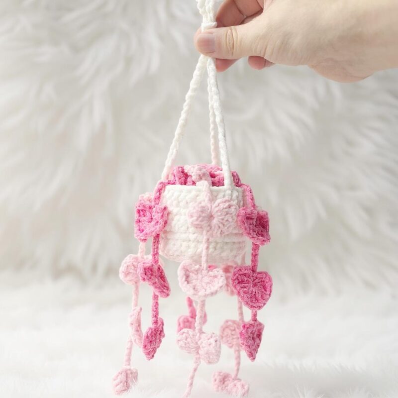 Hanging Plant Amigurumi Crochet Pattern - Adorable DIY Car Hanging Decor - Instant Download PDF - Image 2