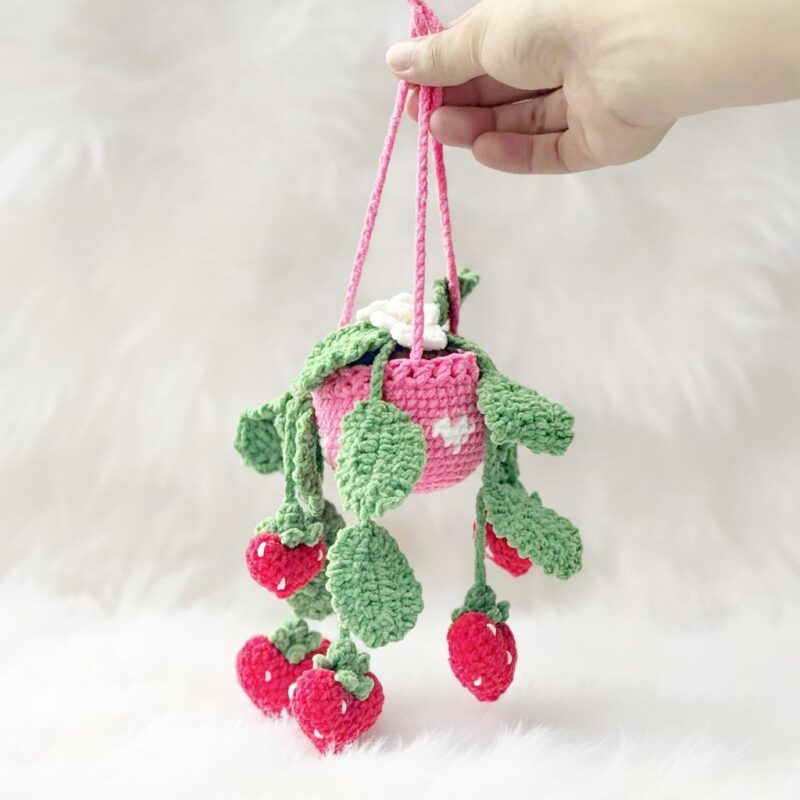 Hanging Plant Amigurumi Crochet Pattern - Adorable DIY Car Hanging Decor - Instant Download PDF - Image 4