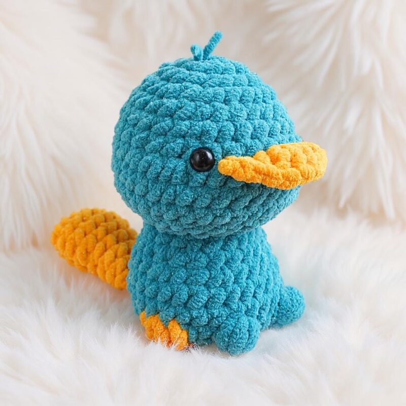 Platypus Amigurumi Crochet Pattern - No-Sew - DIY Stuffed Animal Toy - Instant Download PDF - Image 3