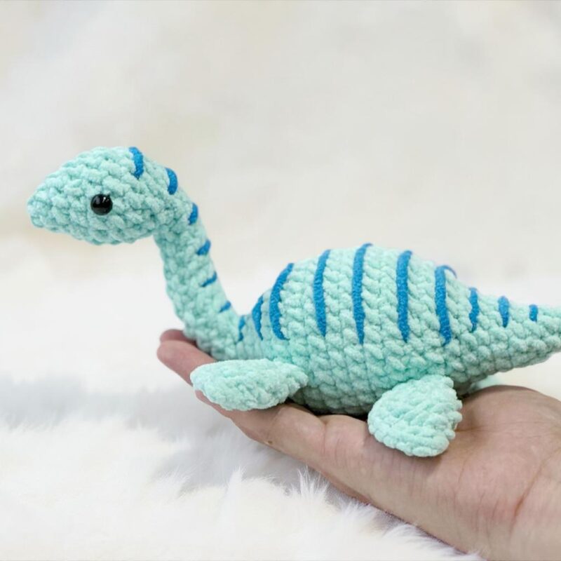 Plesiosaurus Amigurumi Crochet Pattern - No-Sew - DIY Stuffed Animal Toy - Instant Download PDF - Image 2