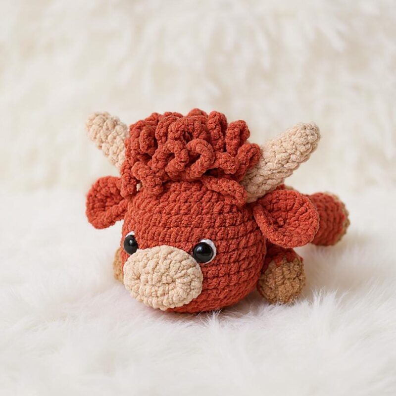 Highland Cow Trio Amigurumi Crochet Pattern - Adorable DIY Stuffed Animal Toys - Instant Download PDF - Image 2
