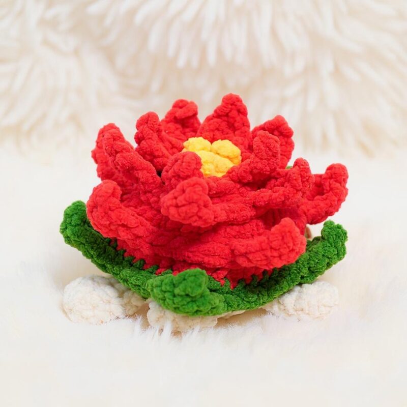 Poinsettia Turtle Amigurumi Crochet Pattern - No-Sew - DIY Stuffed Animal Toy - Instant Download PDF - Image 4