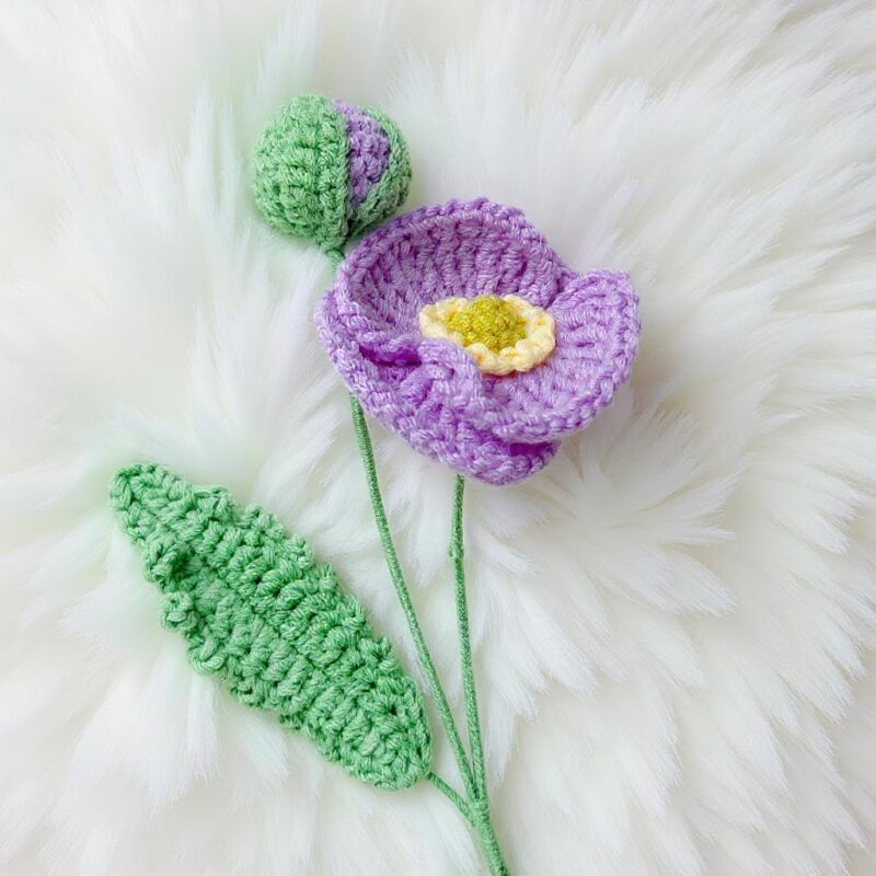 Poppy Flower Amigurumi Crochet Pattern - Beautiful DIY Floral Decor - Instant Download PDF - Image 4