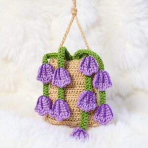 Hanging Tulip Pot Amigurumi Crochet Pattern - Charming DIY Flower Decor - Instant Download PDF
