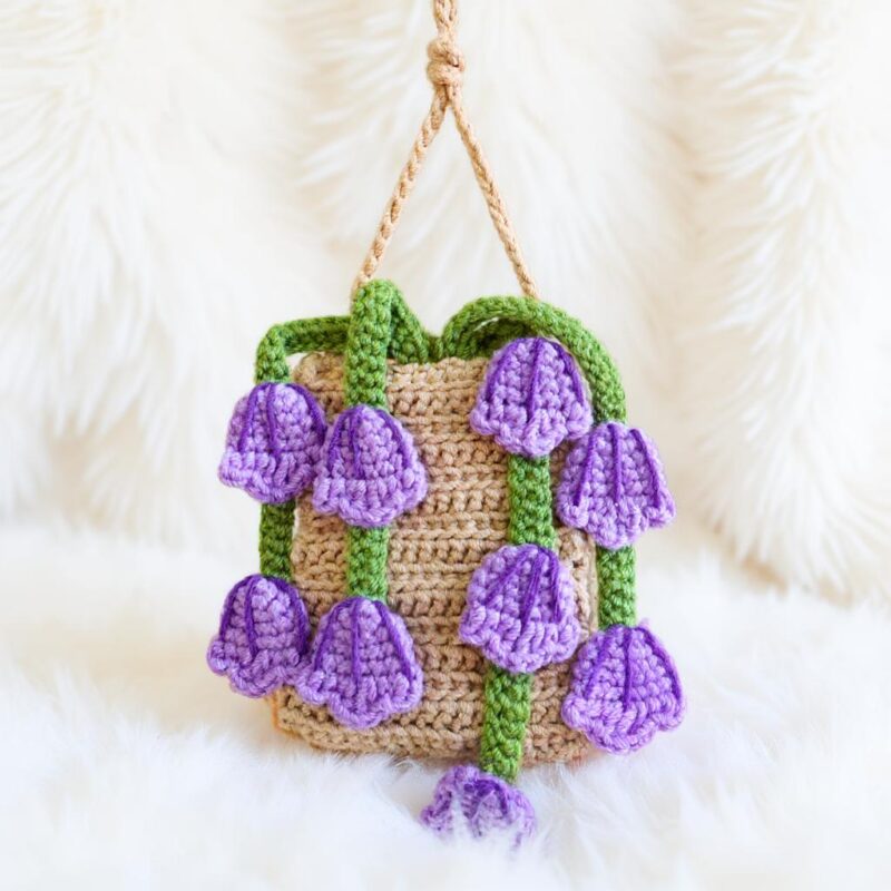 Hanging Tulip Pot Amigurumi Crochet Pattern - Charming DIY Flower Decor - Instant Download PDF - Image 2