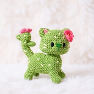 Cactus Cat Amigurumi Crochet Pattern - Adorable DIY Stuffed Animal Toy - Instant Download PDF