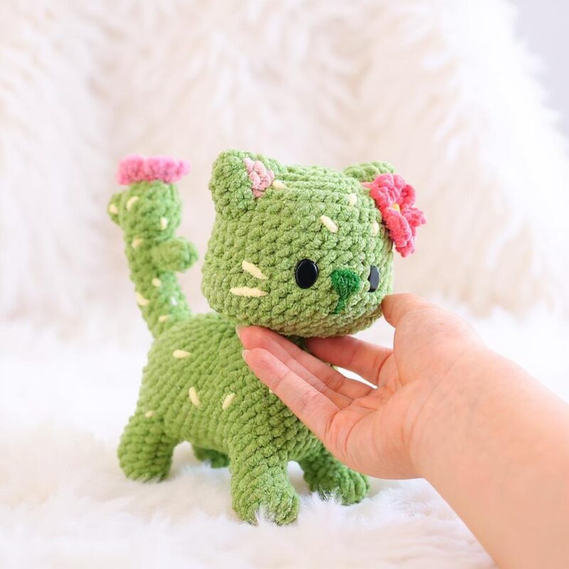 Cactus Cat Amigurumi Crochet Pattern - Adorable DIY Stuffed Animal Toy - Instant Download PDF - Image 2