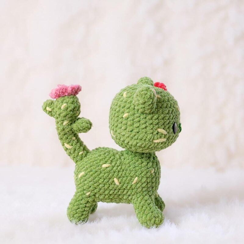 Cactus Cat Amigurumi Crochet Pattern - Adorable DIY Stuffed Animal Toy - Instant Download PDF - Image 4