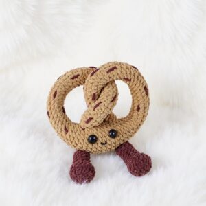 Pretzel Amigurumi Crochet Pattern - Yummy DIY Play Food - Instant Download PDF