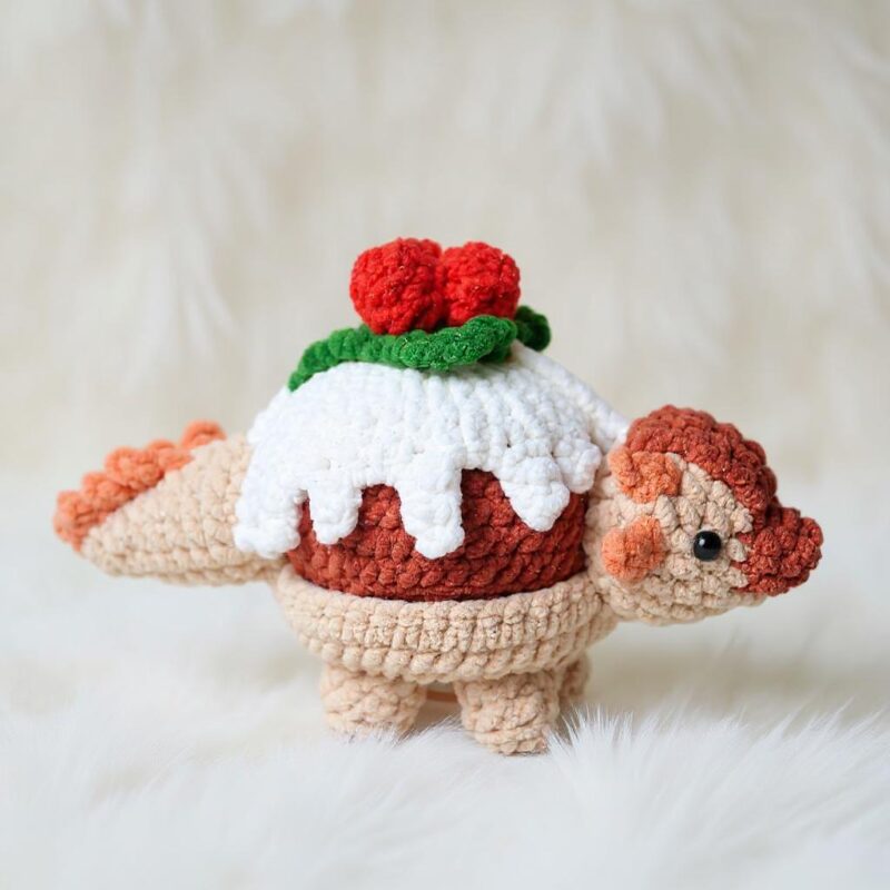 Ankyloburger Dinosaur Amigurumi Crochet Pattern - Adorable DIY Stuffed Animal Toy - Instant Download PDF