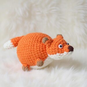 Pudgy Fox Amigurumi Crochet Pattern - Adorable DIY Stuffed Animal Toy - Instant Download PDF