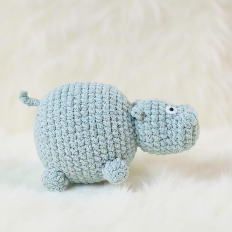 Pudgy Hippo Amigurumi Crochet Pattern - Adorable DIY Stuffed Animal Toy - Instant Download PDF - Image 5