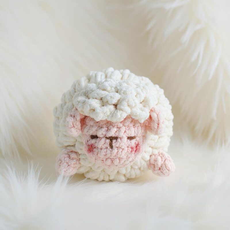 Pudgy Sheep Amigurumi Crochet Pattern - Adorable DIY Stuffed Animal Toy - Instant Download PDF - Image 5