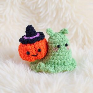Pumpkin Snail Amigurumi Crochet Pattern - Adorable DIY Stuffed Animal Toy - Instant Download PDF