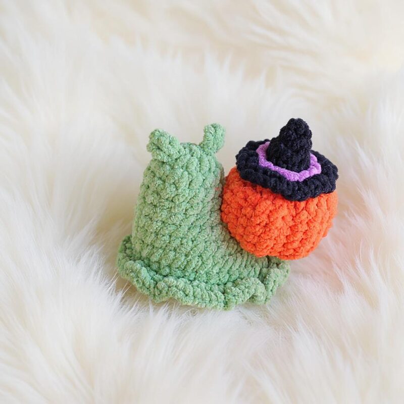 Pumpkin Snail Amigurumi Crochet Pattern - Adorable DIY Stuffed Animal Toy - Instant Download PDF - Image 3
