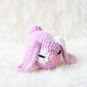 Purple Bunny Amigurumi Crochet Pattern - Adorable DIY Stuffed Animal Toy - Instant Download PDF