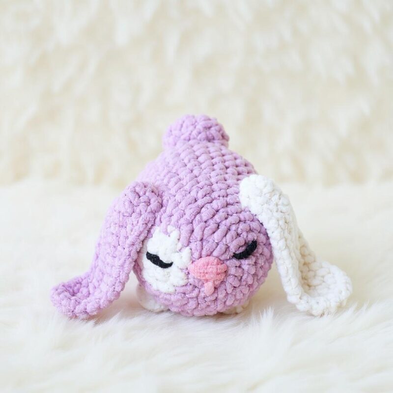 Purple Bunny Amigurumi Crochet Pattern - Adorable DIY Stuffed Animal Toy - Instant Download PDF - Image 3