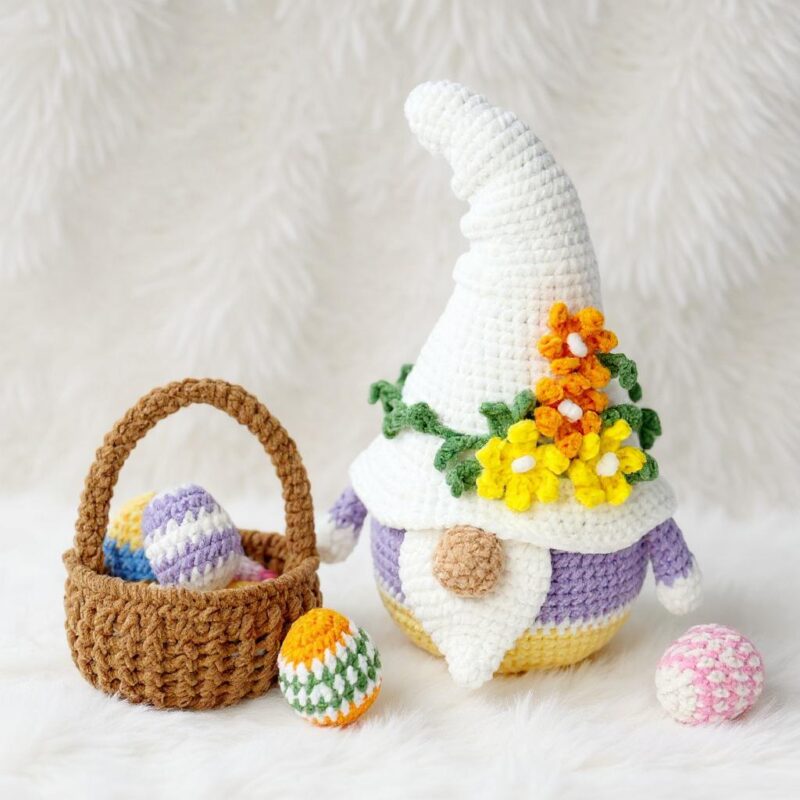 Easter Gnome Amigurumi Crochet Pattern - Adorable DIY Stuffed Toy - Instant Download PDF