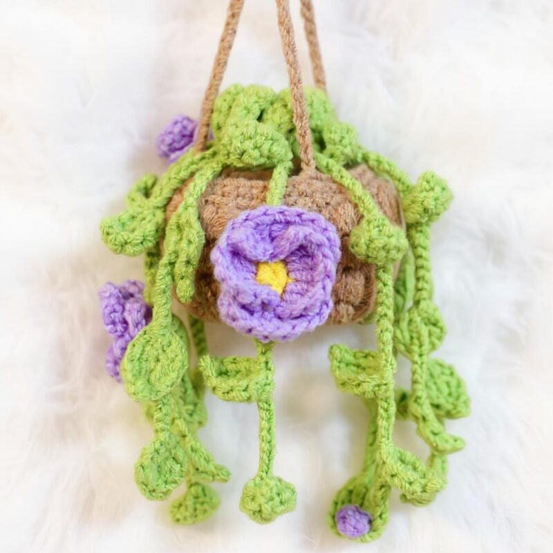 Poppy Flower Basket Amigurumi Crochet Pattern - Charming DIY Decorative Basket - Instant Download PDF - Image 5