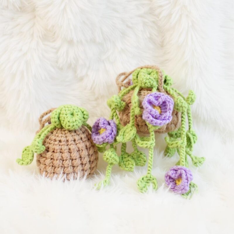 Poppy Flower Basket Amigurumi Crochet Pattern - Charming DIY Decorative Basket - Instant Download PDF - Image 6