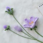 Purple Sky Flower Amigurumi Crochet Pattern - Whimsical DIY Plush Toy Decor - Instant Download PDF