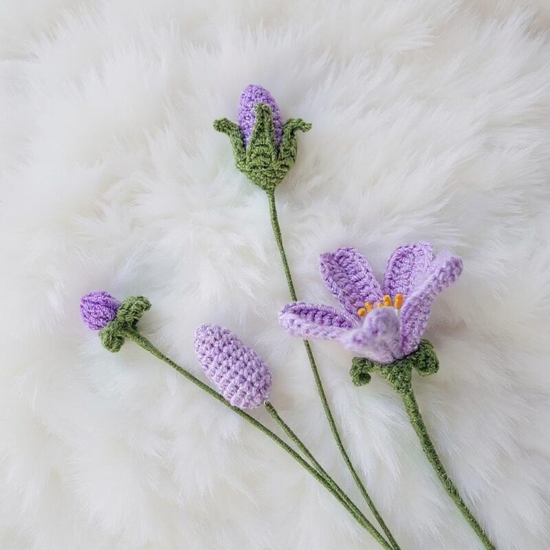 Purple Sky Flower Amigurumi Crochet Pattern - Whimsical DIY Plush Toy Decor - Instant Download PDF - Image 5