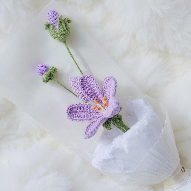 Purple Sky Flower Amigurumi Crochet Pattern - Whimsical DIY Plush Toy Decor - Instant Download PDF - Image 6