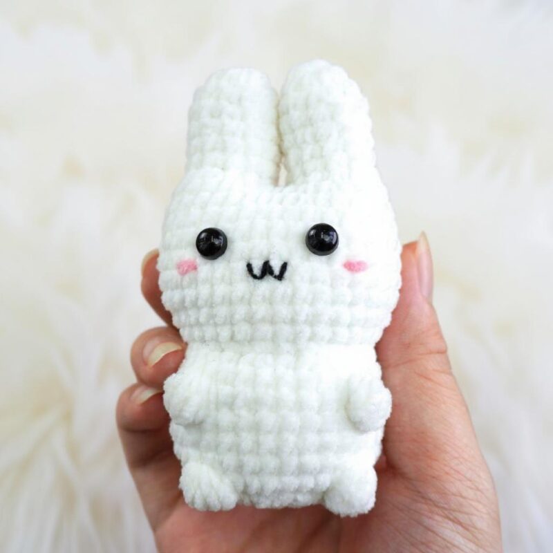 Rabbit Amigurumi Crochet Pattern - Easy Low-Sew - DIY Stuffed Animal Toy - Instant Download PDF - Image 4