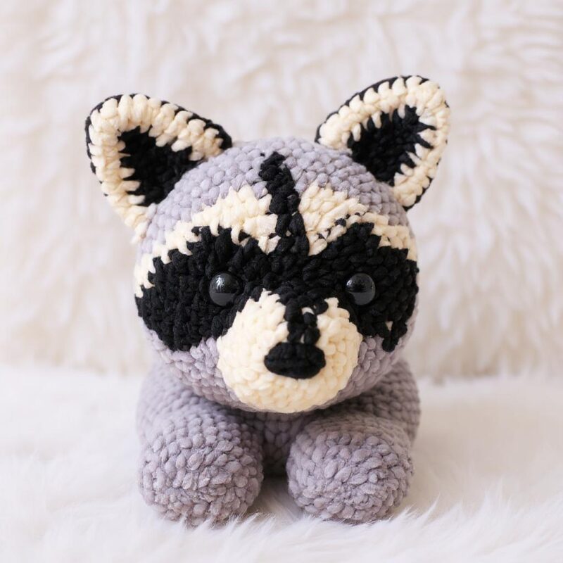 Raccoon Amigurumi Crochet Pattern - Adorable DIY Stuffed Animal Toy - Instant Download PDF - Image 3