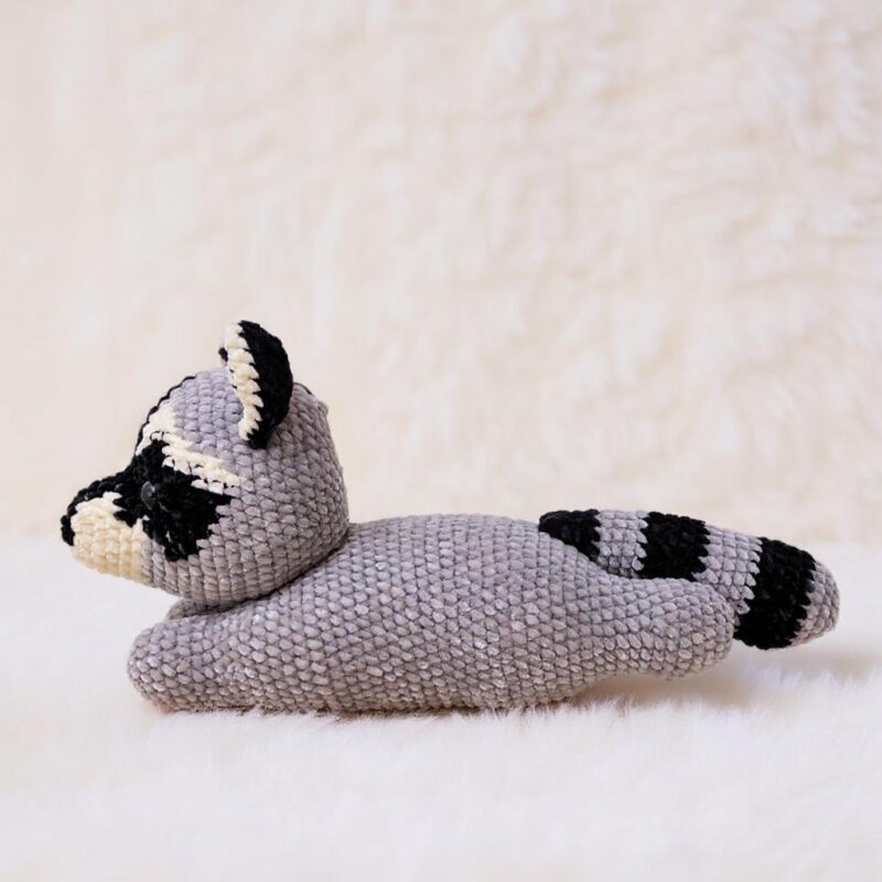 Raccoon Amigurumi Crochet Pattern - Adorable DIY Stuffed Animal Toy - Instant Download PDF - Image 4