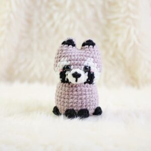Raccoon Amigurumi Crochet Pattern - Low-Sew - DIY Stuffed Animal Toy - Instant Download PDF