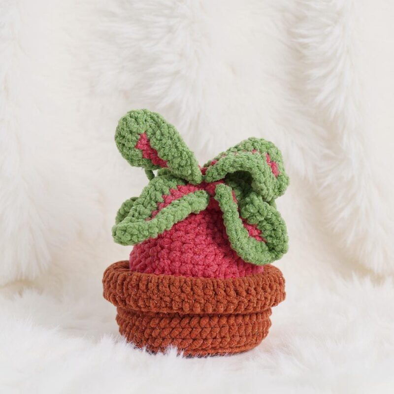 Radish Pot Amigurumi Crochet Pattern - Adorable DIY Stuffed Vegetable - Instant Download PDF - Image 6