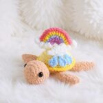 Rainbow Turtle Amigurumi Crochet Pattern - Adorable DIY Stuffed Animal Toy - Instant Download PDF