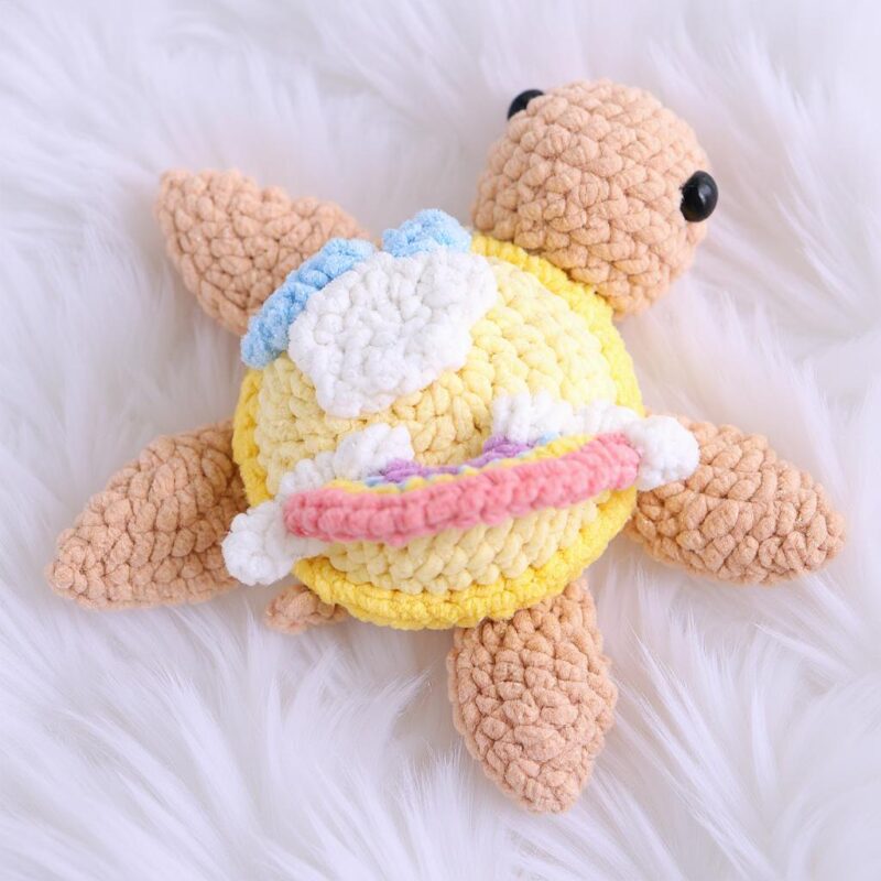 Rainbow Turtle Amigurumi Crochet Pattern - Adorable DIY Stuffed Animal Toy - Instant Download PDF - Image 4