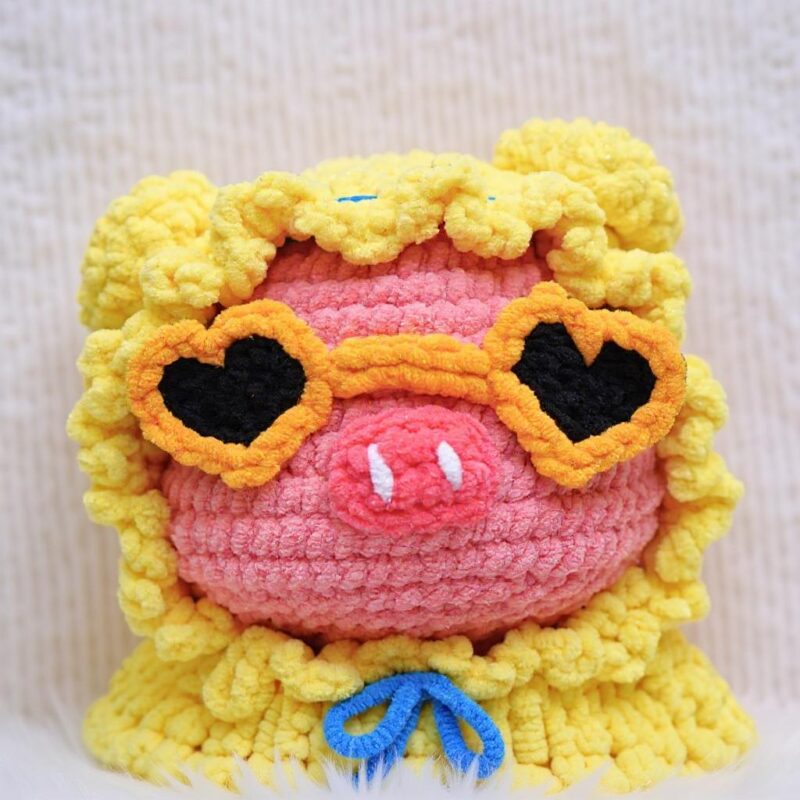 Rainy Piggy Amigurumi Crochet Pattern - Adorable DIY Stuffed Animal Toy - Instant Download PDF - Image 5