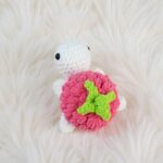 Raspberry Turtle Amigurumi Crochet Pattern - Easy No-Sew - DIY Stuffed Animal Toy - Instant Download PDF