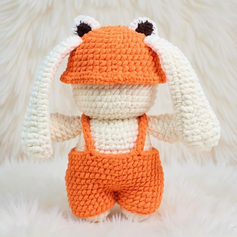 Red Panda Bunny Amigurumi Crochet Pattern - Adorable DIY Stuffed Animal Toy - Instant Download PDF - Image 4