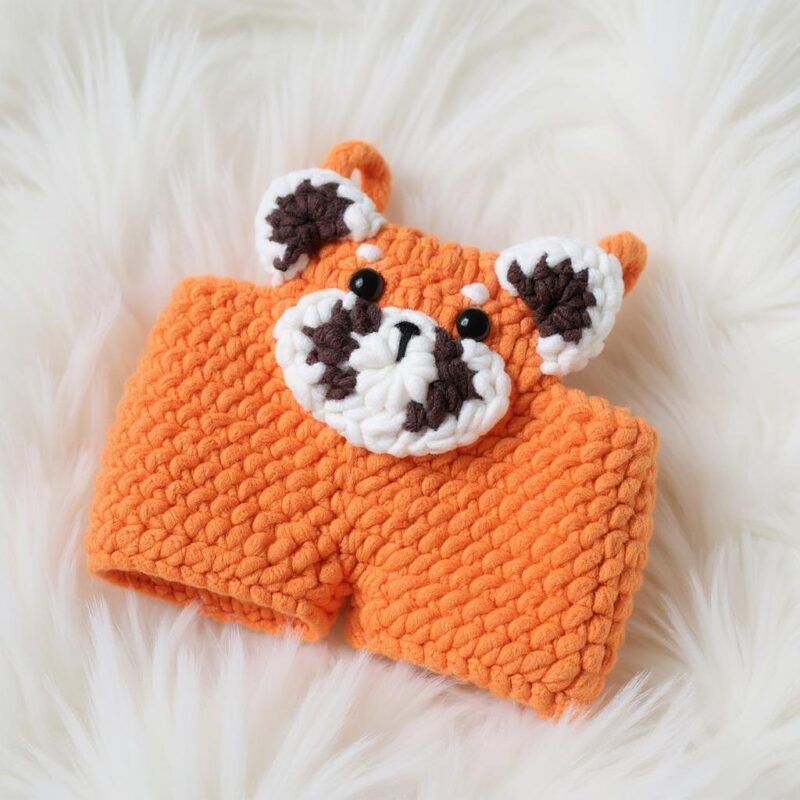 Red Panda Bunny Amigurumi Crochet Pattern - Adorable DIY Stuffed Animal Toy - Instant Download PDF - Image 5