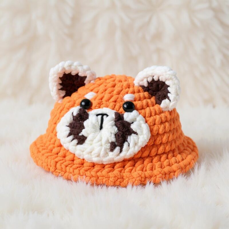 Red Panda Bunny Amigurumi Crochet Pattern - Adorable DIY Stuffed Animal Toy - Instant Download PDF - Image 6