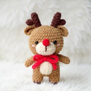 Reindeer Amigurumi Crochet Pattern - Adorable DIY Stuffed Animal Toy - Instant Download PDF