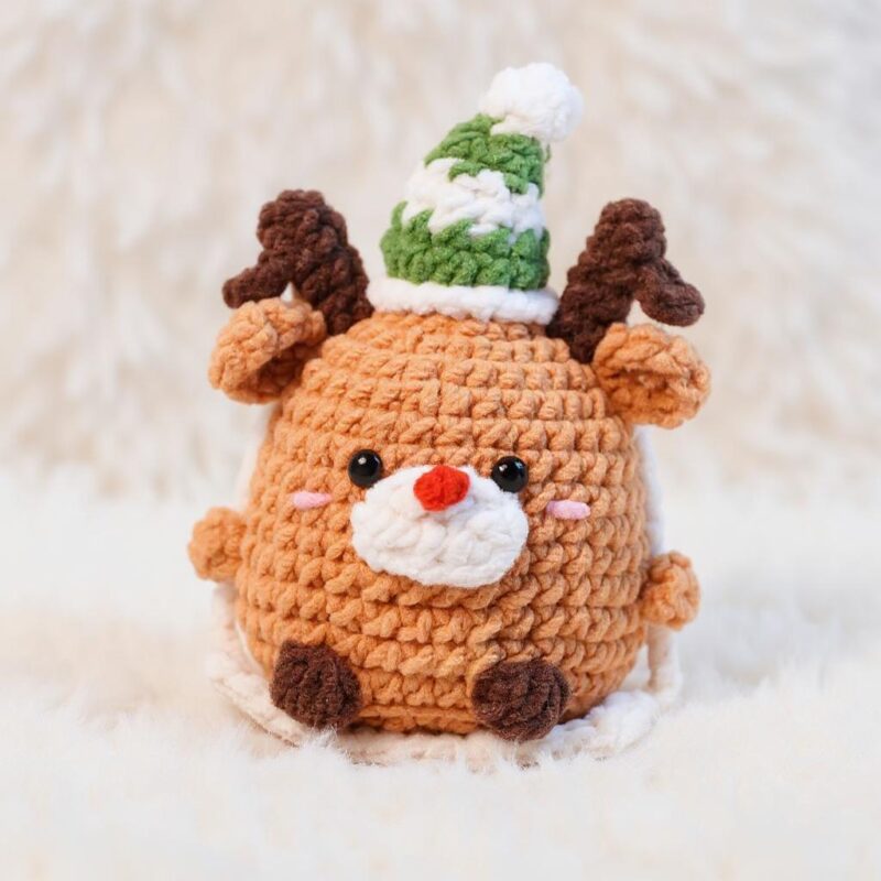 Reindeer on a Swing Amigurumi Crochet Pattern - Adorable DIY Car Hanging Ornament - Instant Download PDF - Image 4