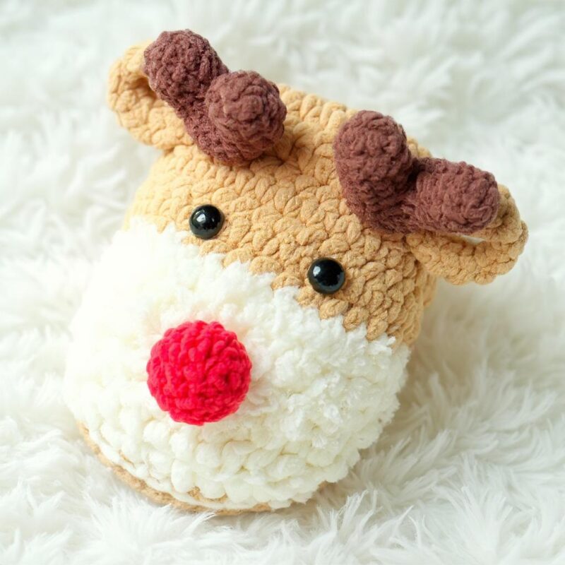 Reindeer Slippers Crochet Pattern - Adorable DIY Festive Footwear - Instant Download PDF - Image 3
