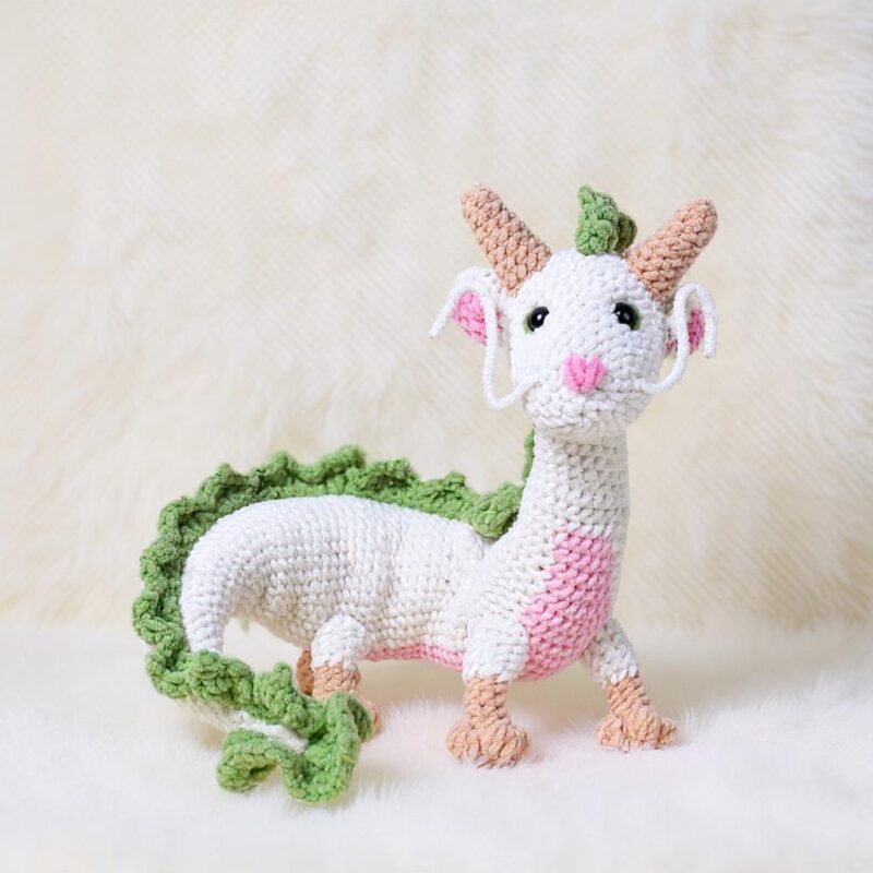River Dragon Amigurumi Crochet Pattern - Adorable DIY Stuffed Animal Toy - Instant Download PDF - Image 2