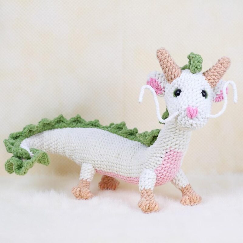 River Dragon Amigurumi Crochet Pattern - Adorable DIY Stuffed Animal Toy - Instant Download PDF - Image 3
