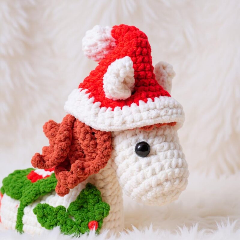 Rocking Horse Amigurumi Crochet Pattern - Low-Sew DIY Stuffed Animal Toy - Instant Download PDF - Image 4